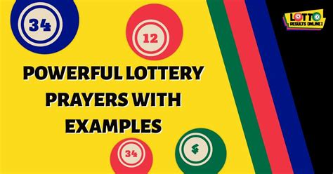 prayers for winning the lottery|13 Powerful Lottery Prayers with Examples for 2024.